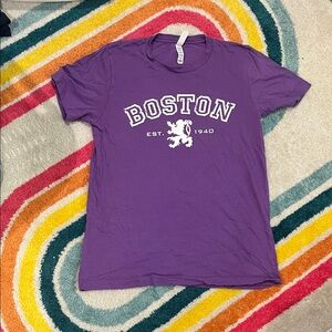 Purple Boston Crusaders Graphic Tee - Short Sleeve